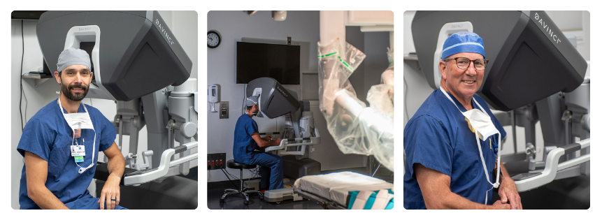Dr. Andrew Demeusy and Dr. Thomas L. Eisenhauer with da Vinci surgical system Dr. Andrew Demeusy and Dr. Thomas L. Eisenhauer with da Vinci surgical system