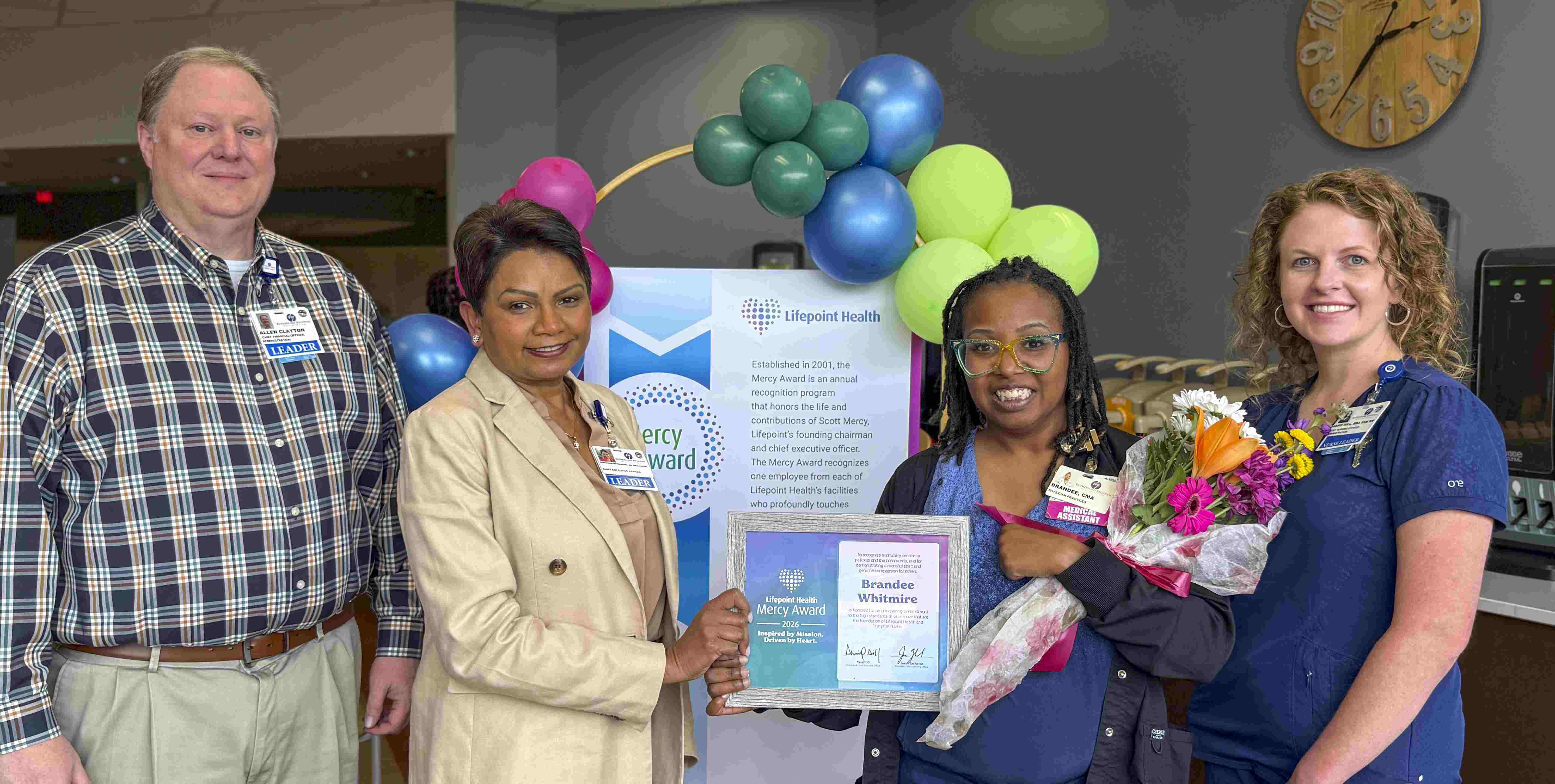 Brandee with Rutherford's Executive Team