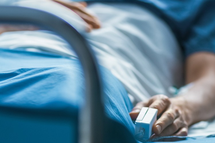 Patient in bed