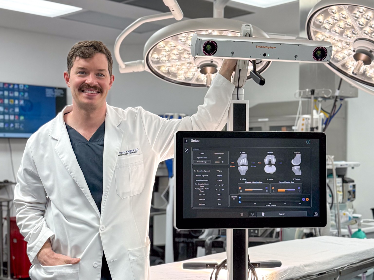 Dr. Dietrich Kayser Completes 100th Robotic-Assisted Knee Replacement at Rutherford Regional