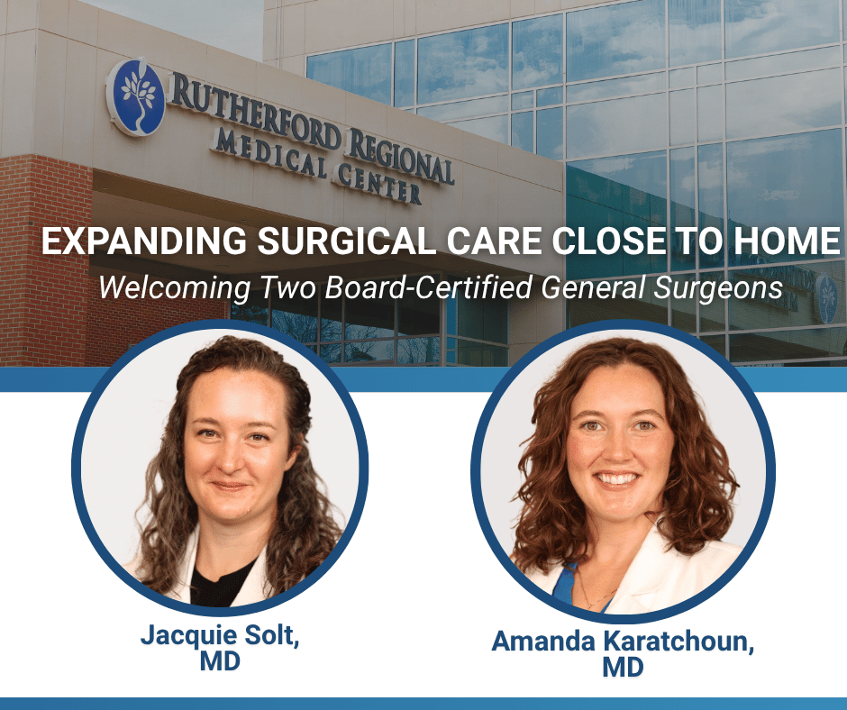 Rutherford Regional Health System Welcomes Two General Surgeons