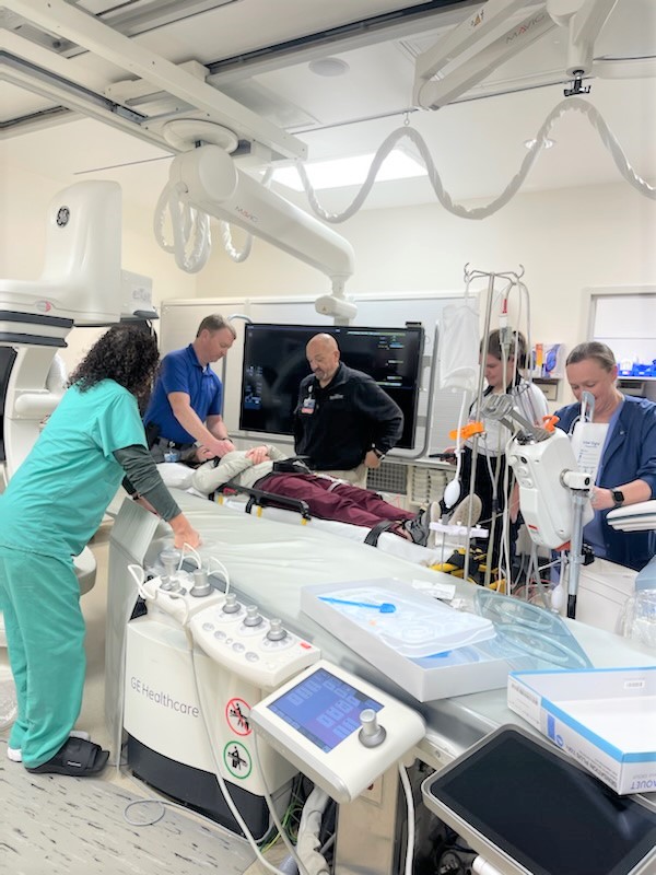 RRHS teams complete PCI training in the cardiac catheterization lab. RRHS teams complete PCI training in the cardiac catheterization lab.
