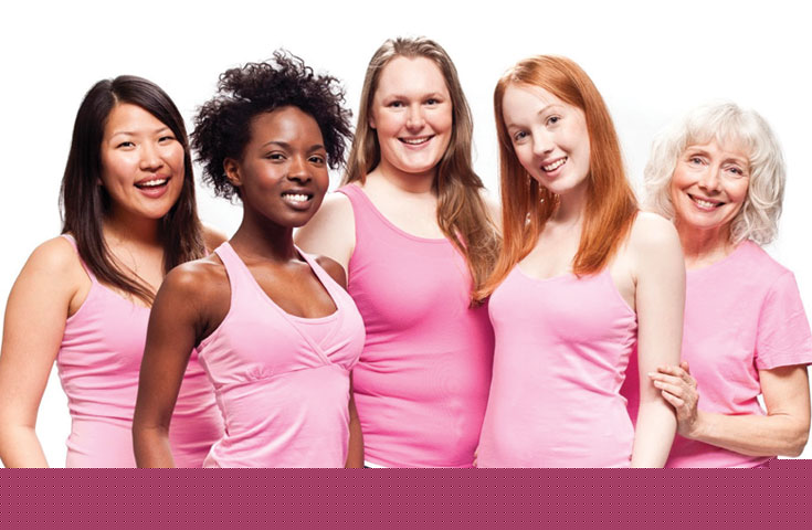 women wearing pink
